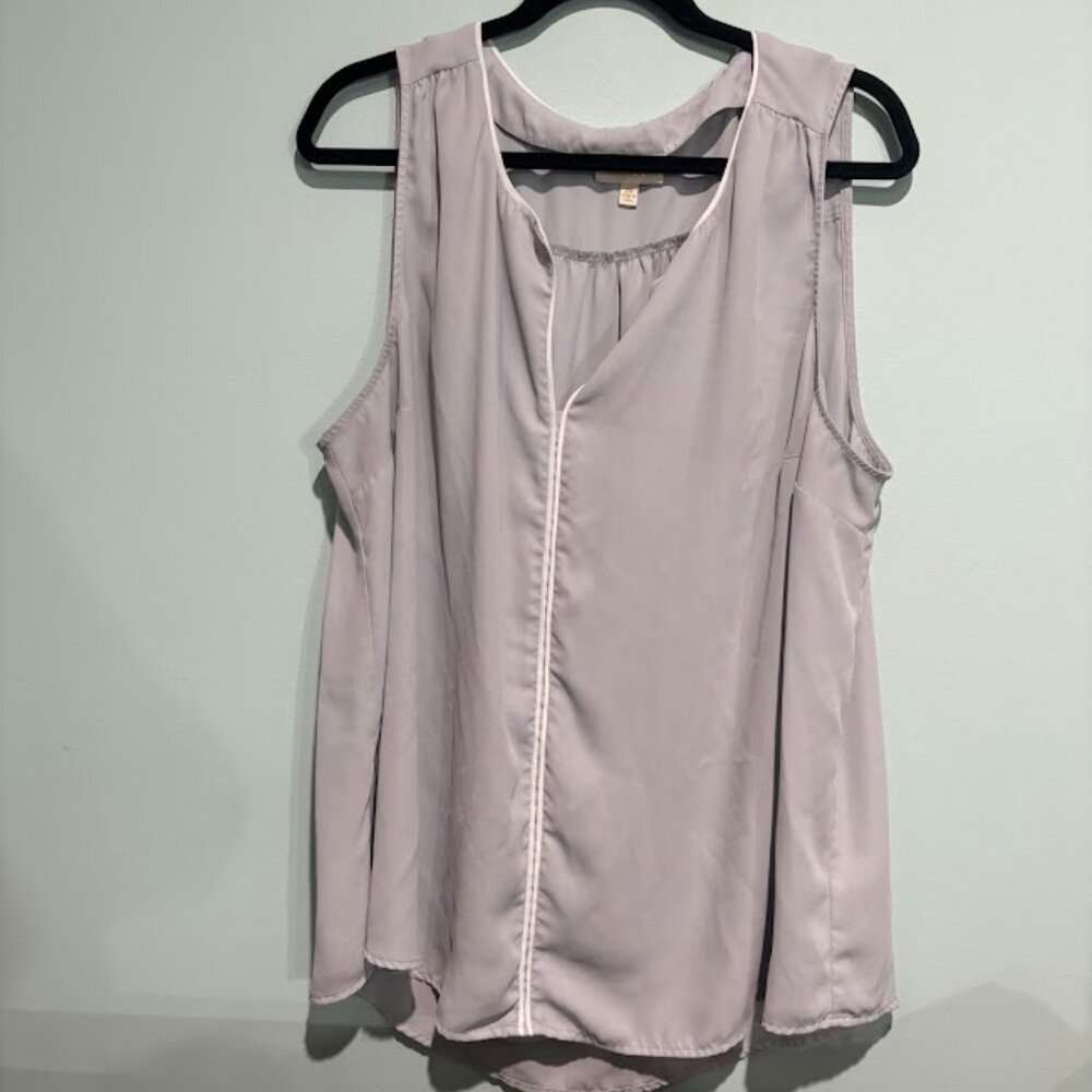 Modcloth Grey Sleeveless Tunic 2x